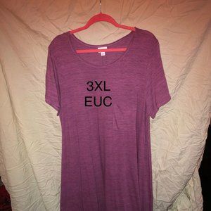 LULAROE CARLY -EUC 3XL PURPLEISH/PINK